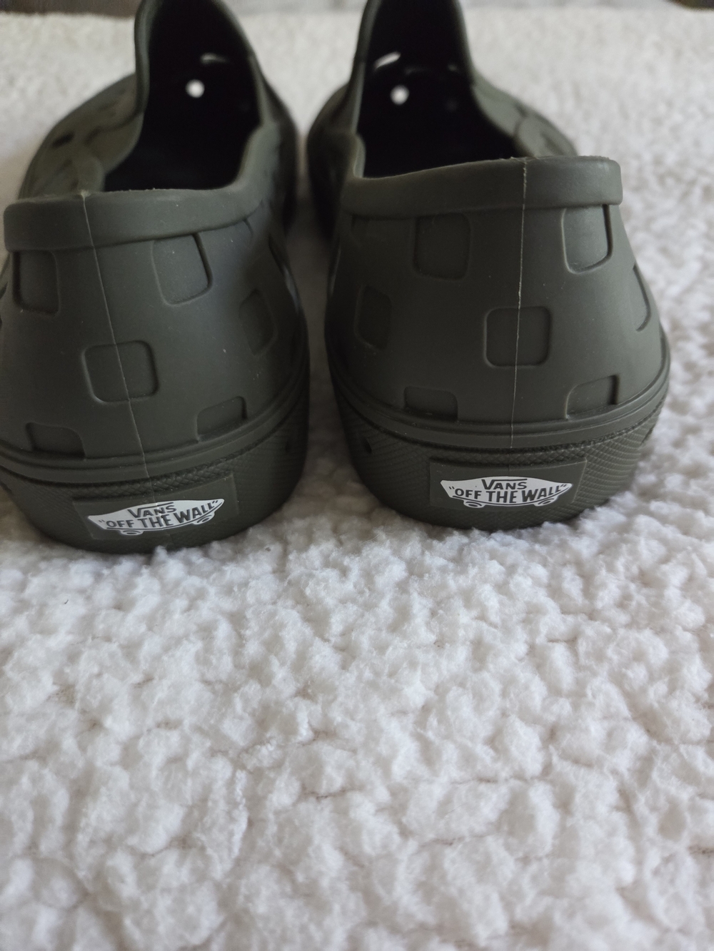 Vans TRK Olive Green Classic Slip-On Shoes Sz 10 - Picture 5 of 7